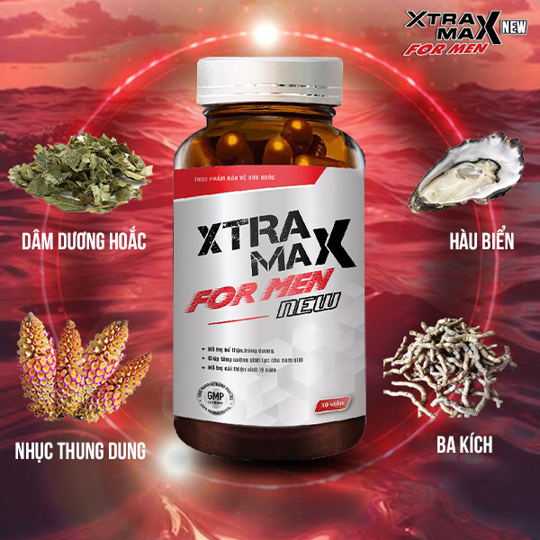 Tăng cường Testosterone nội sinh bằng tinh chất thiên nhiên quý trong viên uống Xtramax For Men